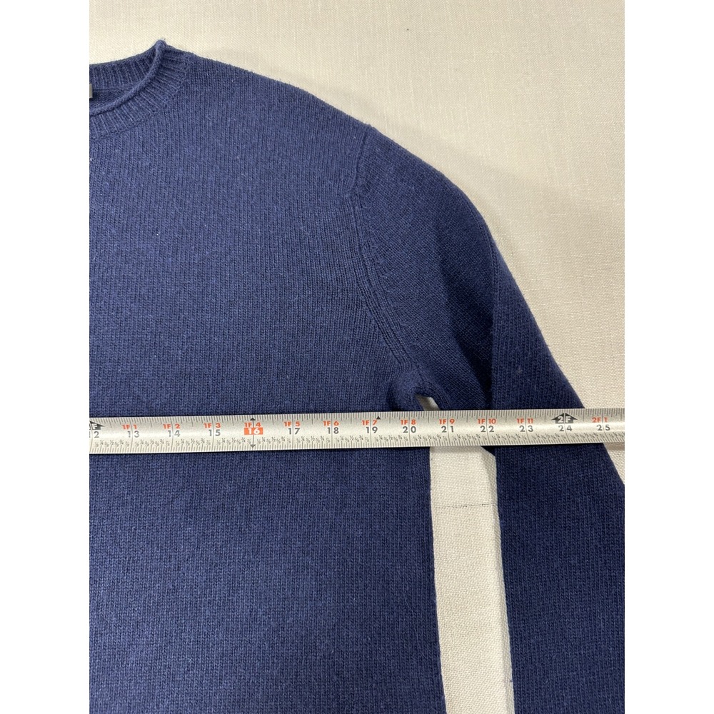 Jenni‎ Kayne Navy Blue Wool Cashmere Blend Crewneck Sweater XS - Picture 4 of 9